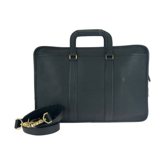 COACH Black Leather Shoulder Bag - Picture 1 of 10